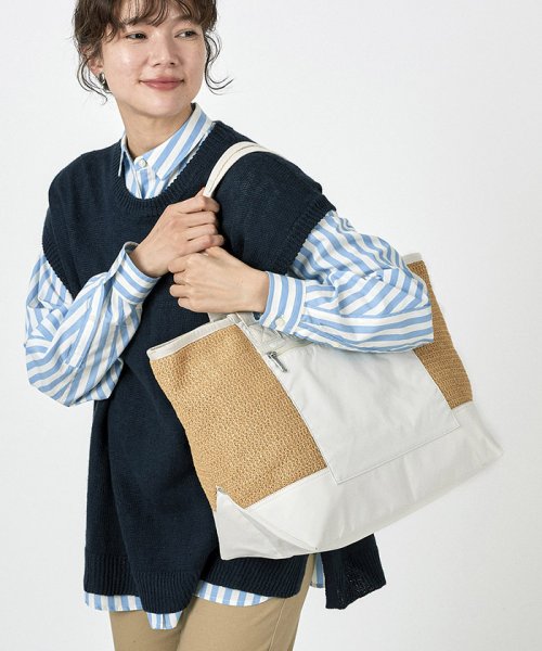 LeSportsac(LeSportsac)/RAFFIA E/W TOTEメレンゲラフィア/img07