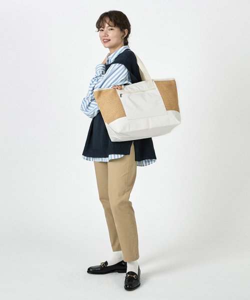 LeSportsac(LeSportsac)/RAFFIA E/W TOTEメレンゲラフィア/img09