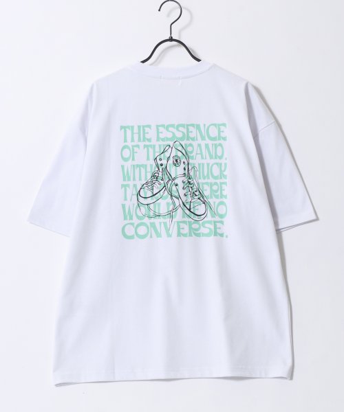 LAZAR(ラザル)/【Lazar】CONVERSE/コンバース COOLMAX/吸水速乾 バックプリント ロゴ ワンポイント 半袖Tシャツ/レディース メンズ/img18