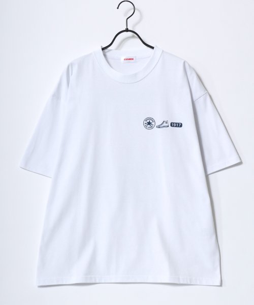 LAZAR(ラザル)/【Lazar】CONVERSE/コンバース COOLMAX/吸水速乾 バックプリント ロゴ ワンポイント 半袖Tシャツ/レディース メンズ/img19