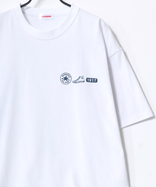 LAZAR(ラザル)/【Lazar】CONVERSE/コンバース COOLMAX/吸水速乾 バックプリント ロゴ ワンポイント 半袖Tシャツ/レディース メンズ/img21