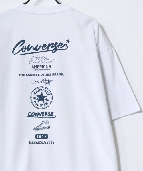 LAZAR(ラザル)/【Lazar】CONVERSE/コンバース COOLMAX/吸水速乾 バックプリント ロゴ ワンポイント 半袖Tシャツ/レディース メンズ/img22