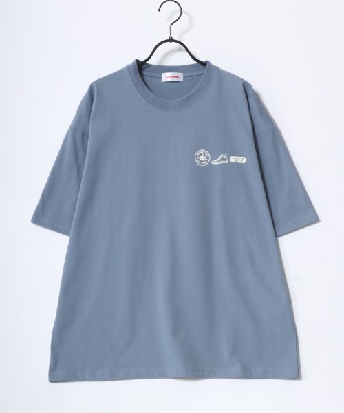 LAZAR(ラザル)/【Lazar】CONVERSE/コンバース COOLMAX/吸水速乾 バックプリント ロゴ ワンポイント 半袖Tシャツ/レディース メンズ/img31