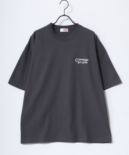 LAZAR(ラザル)/【Lazar】CONVERSE/コンバース COOLMAX/吸水速乾 バックプリント ロゴ ワンポイント 半袖Tシャツ/レディース メンズ/img39