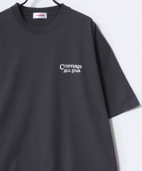 LAZAR(ラザル)/【Lazar】CONVERSE/コンバース COOLMAX/吸水速乾 バックプリント ロゴ ワンポイント 半袖Tシャツ/レディース メンズ/img40