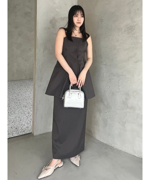 アシメストラップスリングミュール 予めご了承ください