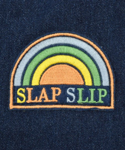 SLAP SLIP(スラップスリップ)/【お揃い】ワッペン付デニム無地総柄5.5分丈パンツ(80~130cm)/img08