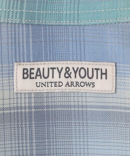 BEAUTY&YOUTH UNITED ARROWS(ビューティーアンドユース　ユナイテッドアローズ)/尾州 オンブレチェック レギュラーフォルム テーパード ショートスリーブ シャツ －MADE IN JAPAN－/img25