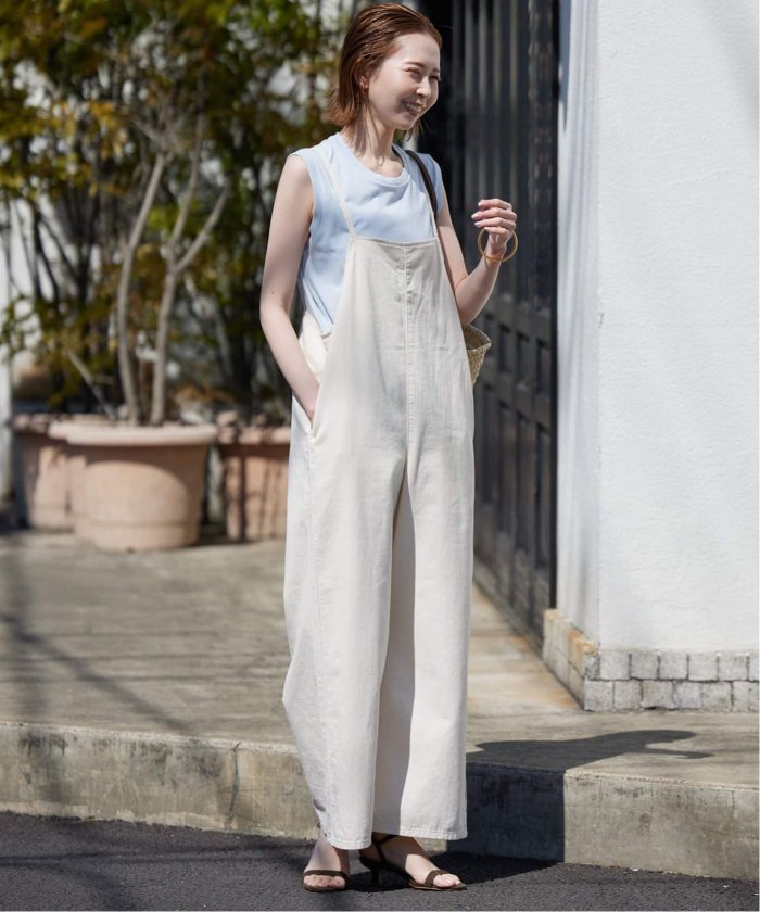 試着のみ　アイボリー完売LEE /リー SLOBE別注 キャミソールサロペット SLOBE IENA｜《WEB限定/追加》LEE /リー SLOBE別注 キャミソール