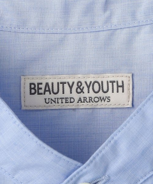 BEAUTY&YOUTH UNITED ARROWS(ビューティーアンドユース　ユナイテッドアローズ)/バンドカラー スクエア ショートスリーブ シャツ/img18