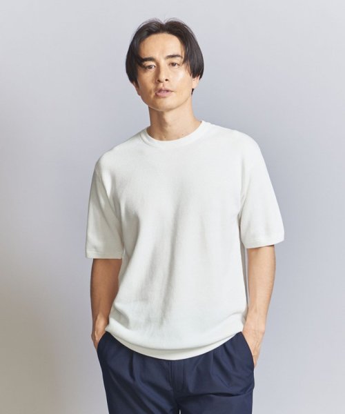 BEAUTY&YOUTH UNITED ARROWS(ビューティーアンドユース　ユナイテッドアローズ)/ガスコットン ダイアゴナル クルーネック ショートスリーブ/img03