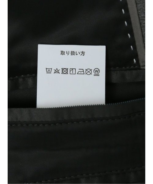 TAKA-Q(タカキュー)/クロスストレッチ スリムフィット 2ボタンジャケット ライトグレー メンズ セットアップ ジャケット ビジネス カジュアル アウター ライトアウター 通勤 仕事/img14