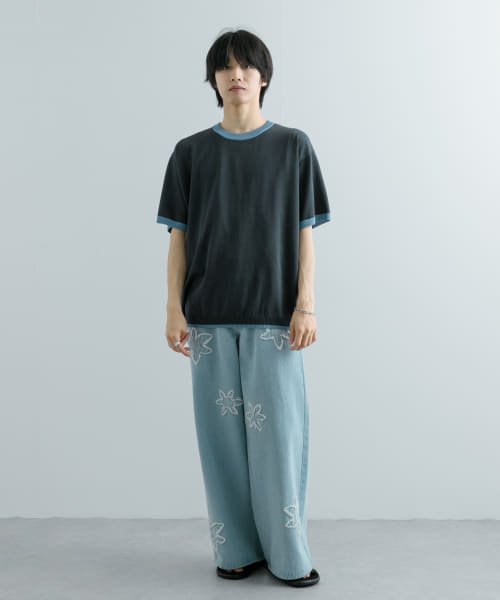 SENSE OF PLACE by URBAN RESEARCH(センスオブプレイス バイ アーバンリサーチ)/『洗濯可』リブハイショクラインニットTシャツ(5分袖)/img19