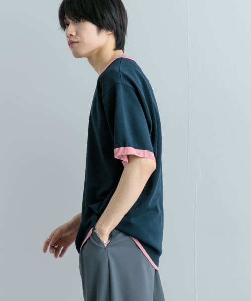 SENSE OF PLACE by URBAN RESEARCH(センスオブプレイス バイ アーバンリサーチ)/『洗濯可』リブハイショクラインニットTシャツ(5分袖)/img24