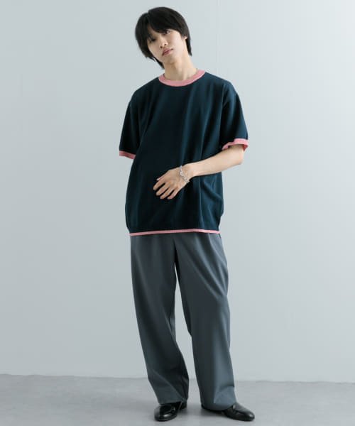 SENSE OF PLACE by URBAN RESEARCH(センスオブプレイス バイ アーバンリサーチ)/『洗濯可』リブハイショクラインニットTシャツ(5分袖)/img25