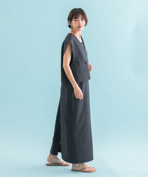URBAN RESEARCH ROSSO(URBAN　RESEARCH　ROSSO)/『UR TECH DRYLUXE』F by ROSSO　ショートジレ+ワンピース/img30