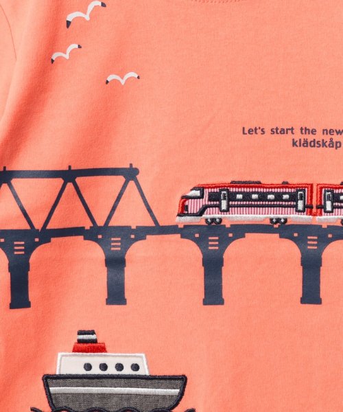 kladskap(クレードスコープ)/電車と鉄橋半袖Tシャツ/img04
