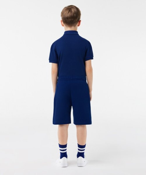 LACOSTE KIDS(ラコステ　キッズ)/オーガニックコットン 裏パイル BOYS4連ロゴ入りスウェットショーツ/img02