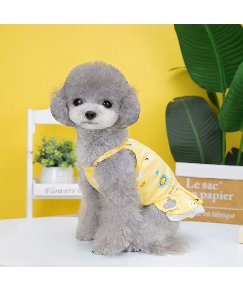 HAPPY DOG!!(はっぴーDOG！！)/犬 服 犬服 いぬ 犬の服 着せやすい ワンピース ノースリーブ 袖なし フリル うさぎ 女の子/img04