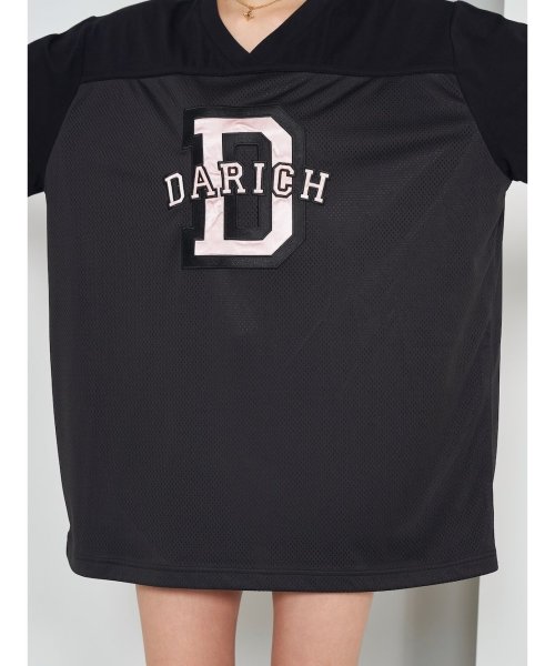 Darich(Darich)/メッシュアップリケビッグTシャツ/img11