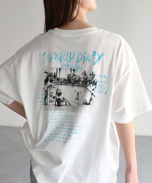 Riberry(リベリー)/手書き風ロゴバックプリントフォトTシャツ/img06