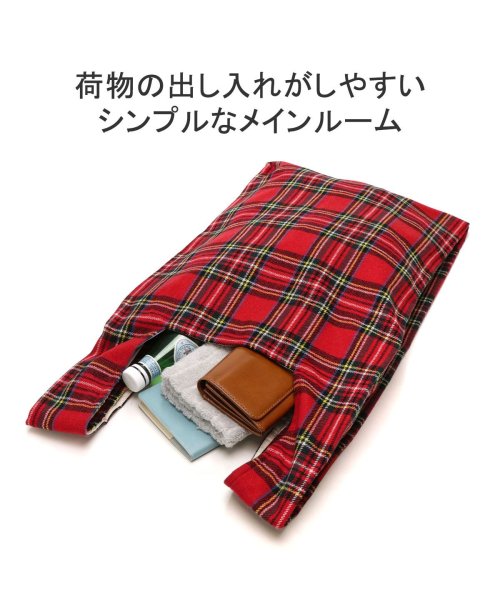 MASTER＆Co.(マスターアンドコー)/マスターアンドコー トートバッグ B4 MASTER&Co. トート バッグ エコバッグ 折りたたみ TARTAN CHECK ECOBAG M MC1391/img04