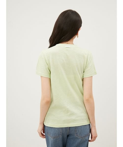 Mila Owen(ミラオーウェン)/VネックコンパクトスラブTシャツ【手洗い可能】/img03