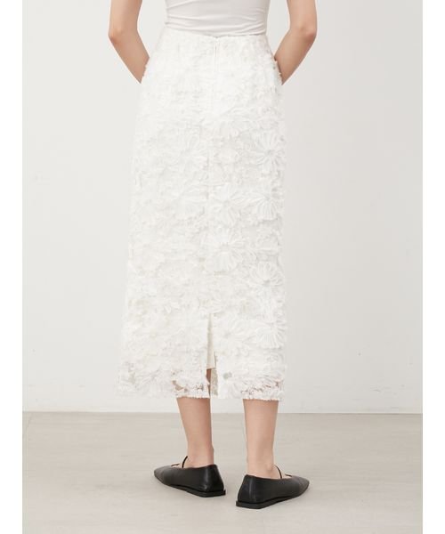 シアーモチーフファブリックストレートスカート 予めご了承ください