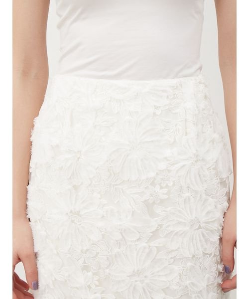 シアーモチーフファブリックストレートスカート 予めご了承ください