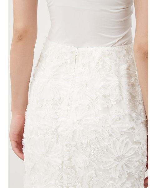 シアーモチーフファブリックストレートスカート 予めご了承ください