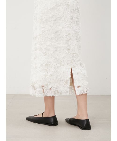 シアーモチーフファブリックストレートスカート 予めご了承ください