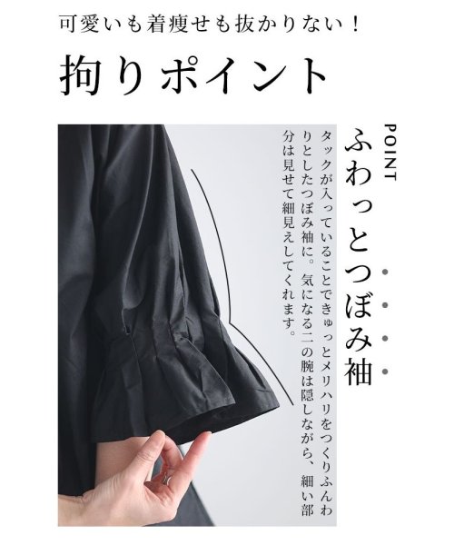 Sawa a la mode(サワアラモード)/ふっくらつぼみ袖のドルマントップス　レディース 大人 上品/img03