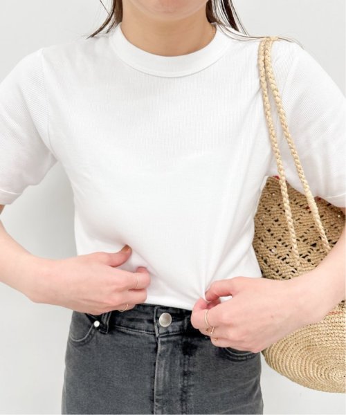 U by Spick&Span(ユーバイ　スピック＆スパン)/【Hanes / ヘインズ】 BEEFYリブクルーネックTシャツ HM1－R103/img09