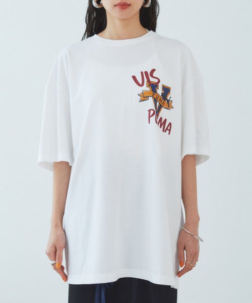 VIS(ビス)/【PUMA】VIS別注 オリジナルロゴオーバーサイズTシャツ/img18
