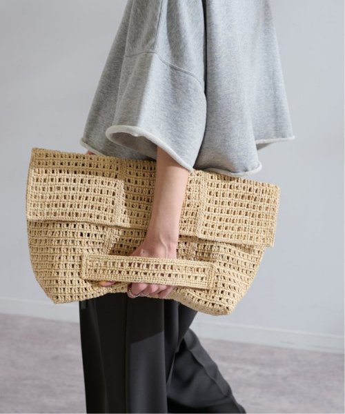 FRAMeWORK(フレームワーク)/MAISON N.H PARIS/メゾン エヌ アッシュ パリ Raffia UMA Clutch Bag/img10