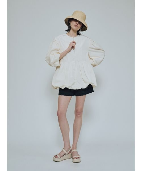 ペプラムバルーンブルゾン 予めご了承ください