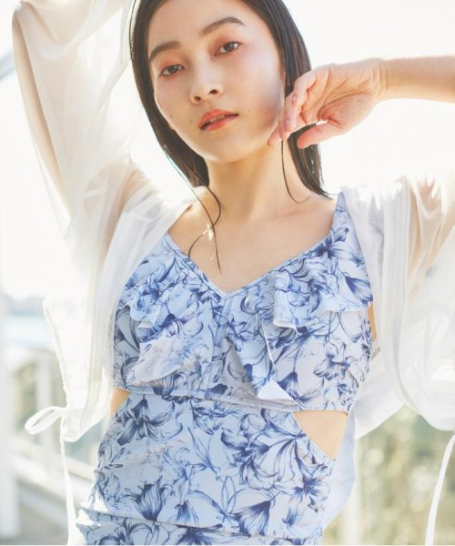 バックレースアップフリルワンピース JILL 予めご了承ください