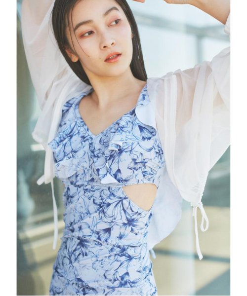 バックレースアップフリルワンピース JILL 予めご了承ください