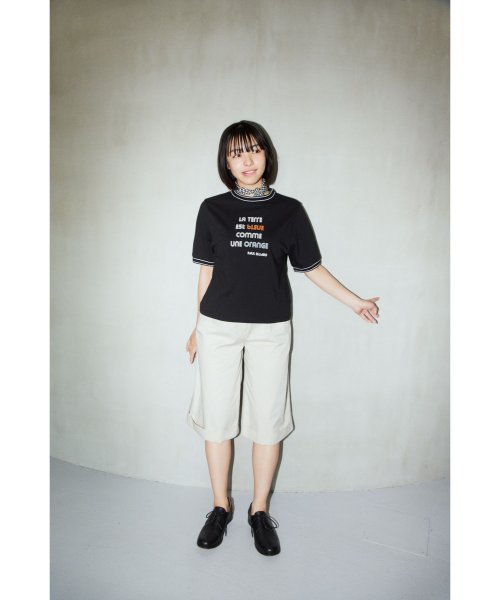 To b. by agnes b.(トゥービー　バイ　アニエスベー)/WW02 TS ポールエリュアールリブラインTシャツ/img07