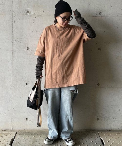 SEU(エスイイユウ)/綿100％半袖ビッグTシャツ/img37