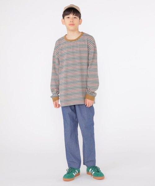 SHIPS KIDS(シップスキッズ)/SHIPS KIDS:140～160cm / マルチ ボーダー 長袖 TEE/img12