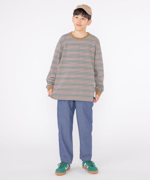 SHIPS KIDS(シップスキッズ)/SHIPS KIDS:140～160cm / マルチ ボーダー 長袖 TEE/img14