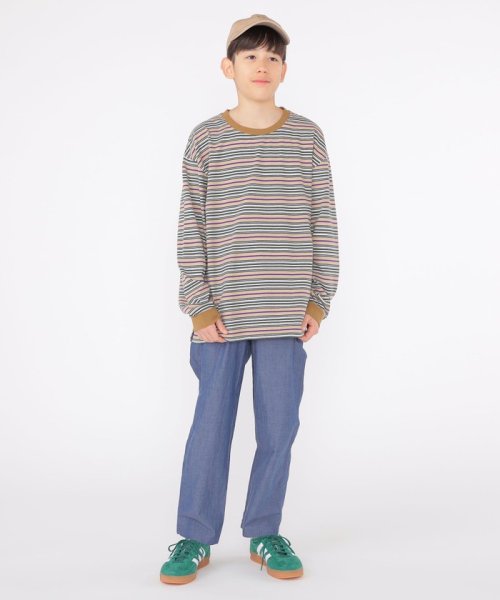 SHIPS KIDS(シップスキッズ)/SHIPS KIDS:140～160cm / マルチ ボーダー 長袖 TEE/img15