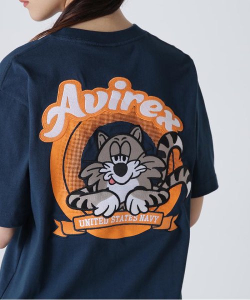 AVIREX(AVIREX)/《WEB&DEPOT限定》TOMCAT EMBROIDERY T－SHIRT / トムキャット エンブロイダリー Tシャツ /img36