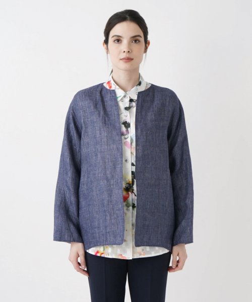 ノーカラージャケット 