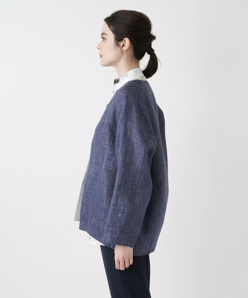 ノーカラージャケット 