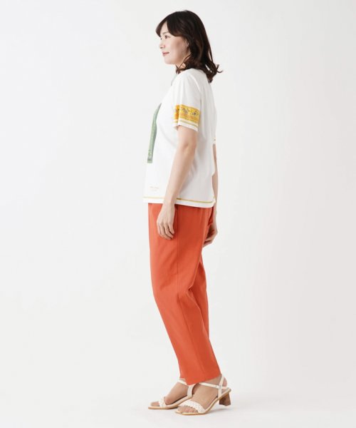 Leilian PLUS HOUSE(レリアンプラスハウス)/スカーフ柄Ｔシャツ【ROCHAS Premiere】/img02