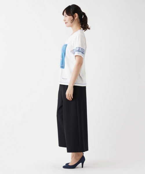 Leilian PLUS HOUSE(レリアンプラスハウス)/スカーフ柄Ｔシャツ【ROCHAS Premiere】/img05