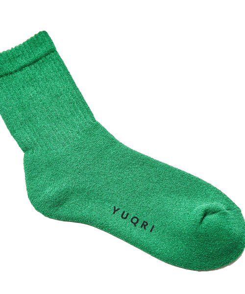 【YUQRI / ユクリ】puff pile short crew 抗菌防臭 消臭 制菌 靴下 ソックス ギフト プレゼント 贈り物 人気・おすすめ｜使いやすい・旅行におすすめ 品質保証 全国発送 正規品・日本国内発送・安心保証付き
