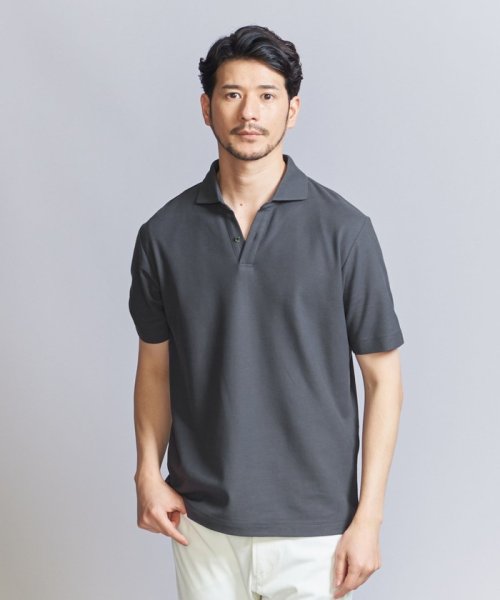 BEAUTY&YOUTH UNITED ARROWS(ビューティーアンドユース　ユナイテッドアローズ)/【WEB限定 WARDROBE SMART】ステイ クリーン ピケ スキッパー ポロシャツ【抗菌・防臭】/img09